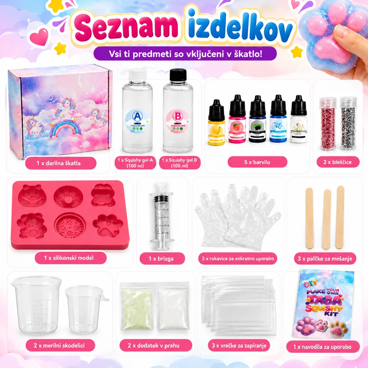 Set DIY pentru realizarea figurinelor, SquishyMaker - Image 7
