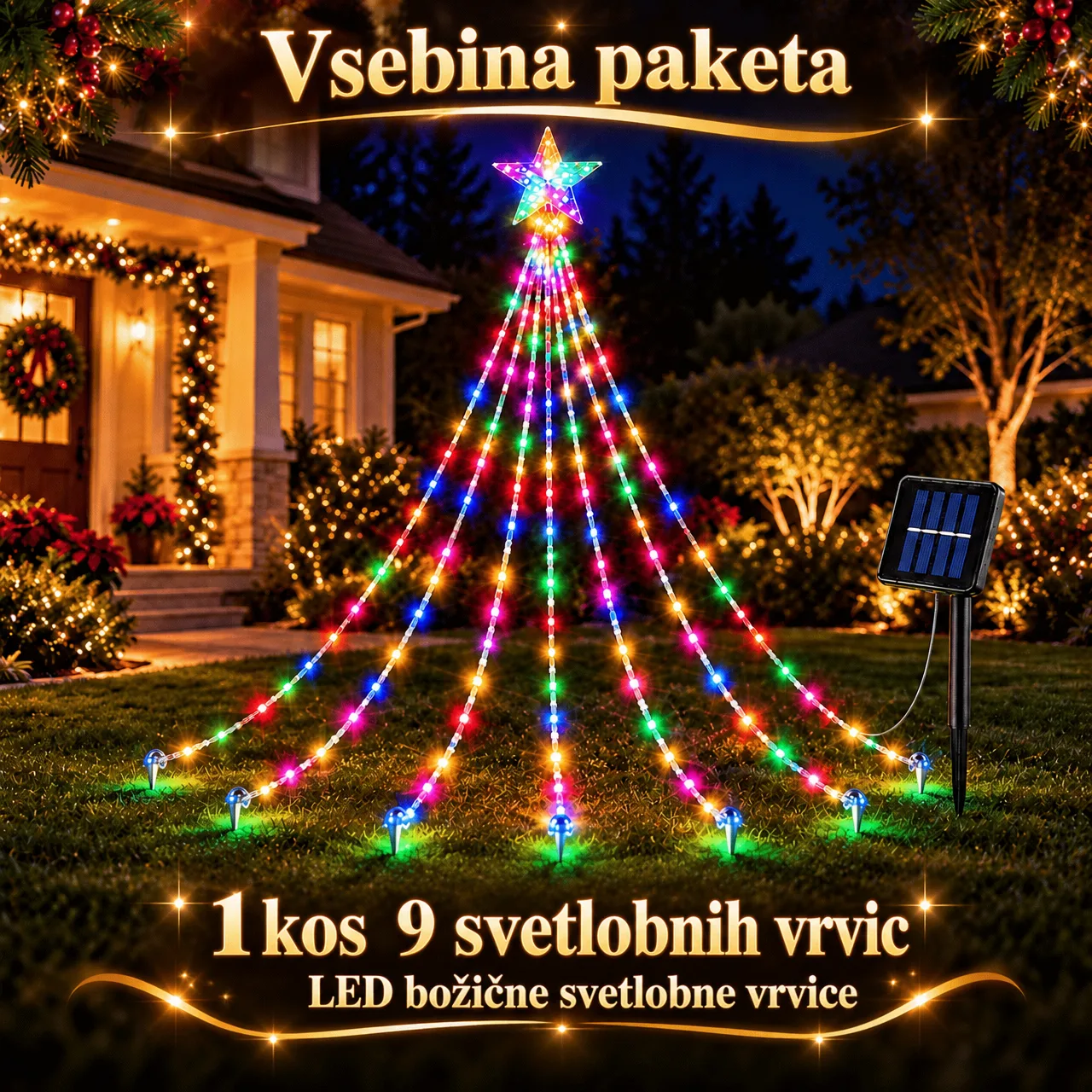 Instalație luminoasă festivă cu stea, Starsy - Image 2