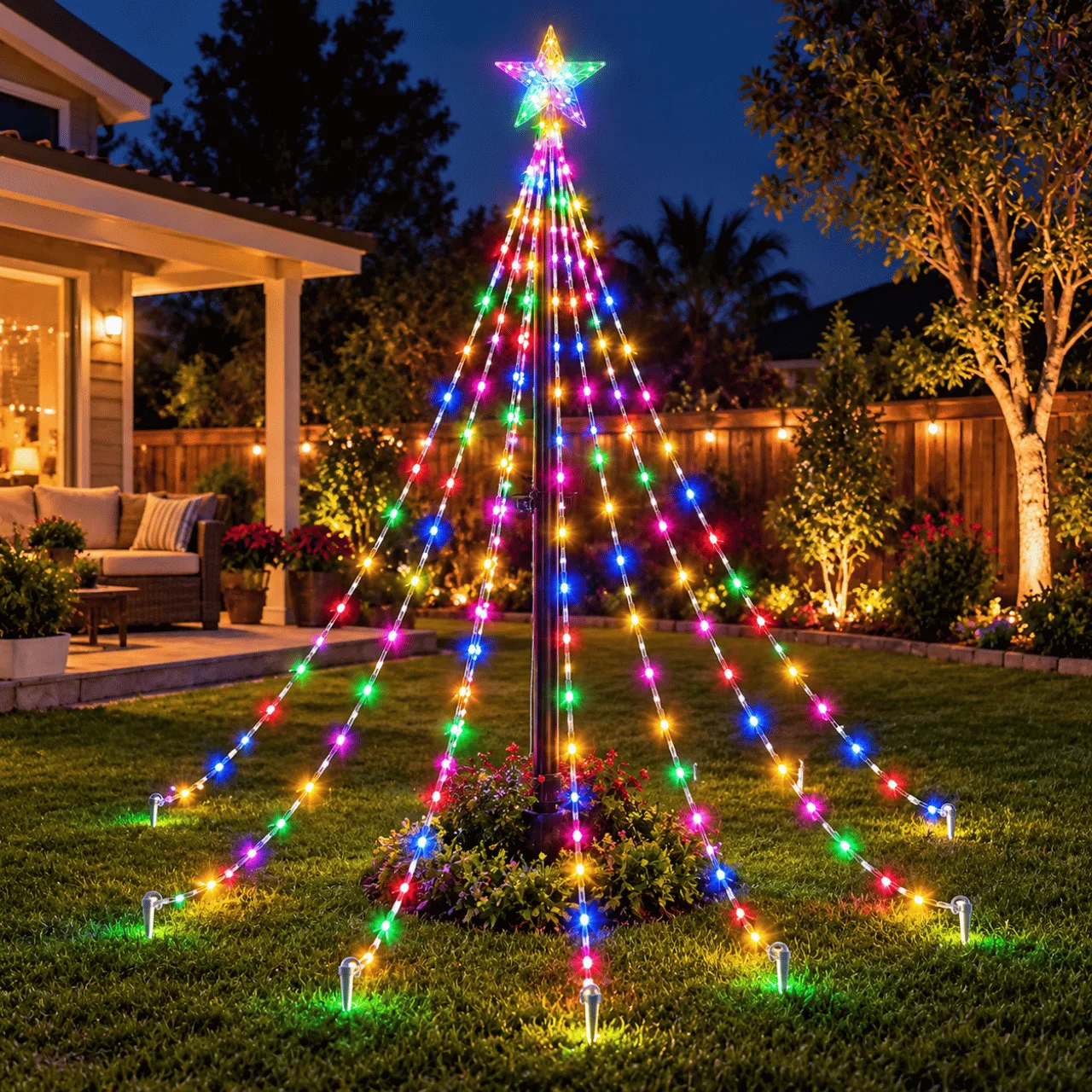 Instalație luminoasă festivă cu stea, Starsy - Image 6