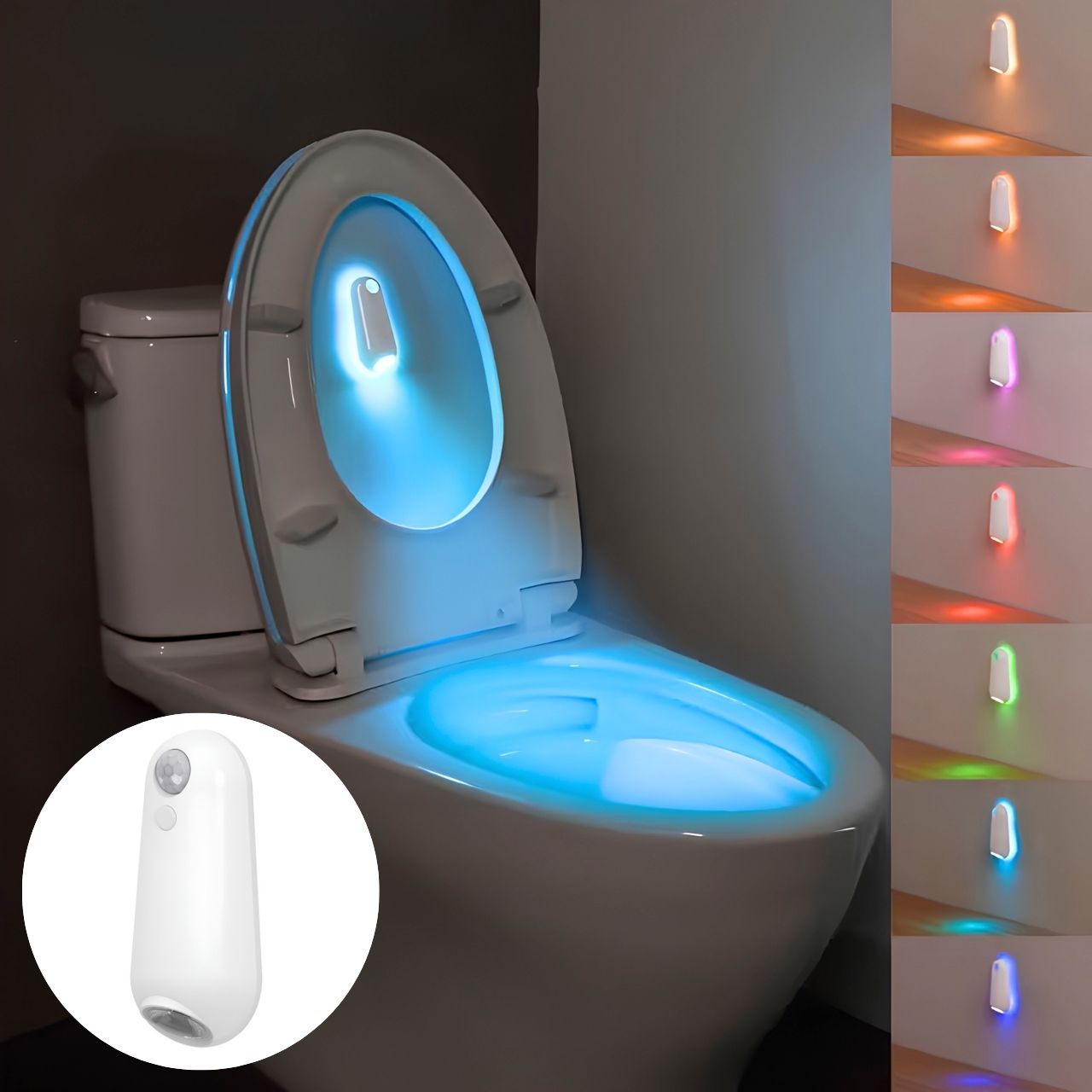 Lumină cu senzor de mișcare LED pentru toaletă și casă, Toily - Image 1