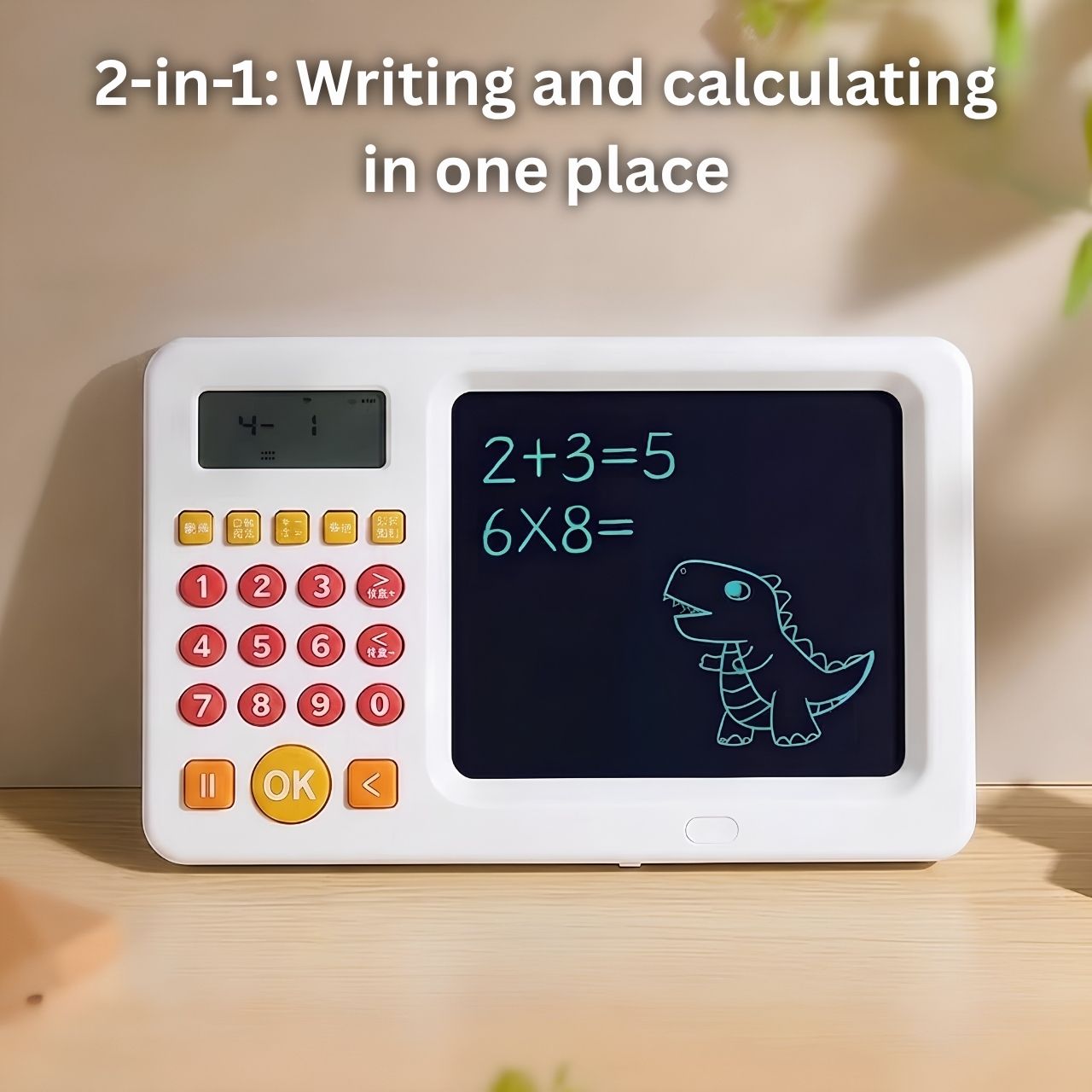 Tabletă educațională 2-în-1 cu calculator pentru copii, TrainMath - Image 4
