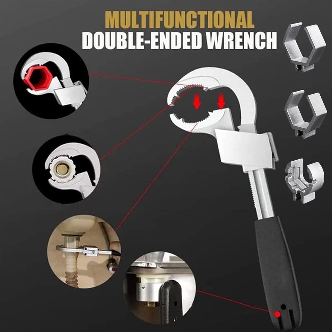 UniWrench, cheie reglabilă universală cu două capete - Image 3