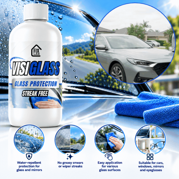 Soluție de curățare și protecție pentru geamuri auto, VisiGlass - Image 1