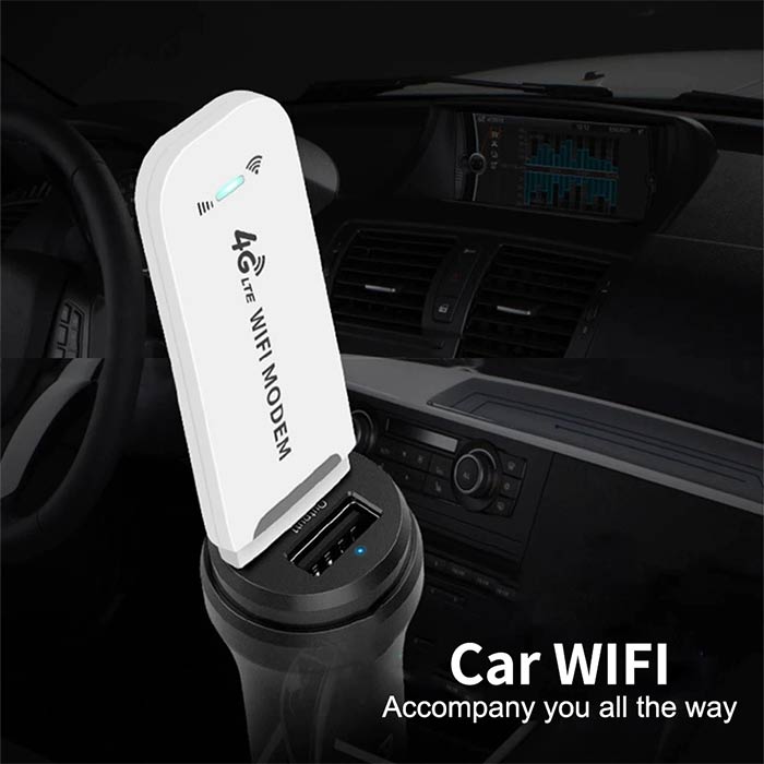 Modemul Wi-Fi funcționează prin introducerea cartelei SIM, conectarea adaptorului la computer și începerea utilizării internetului!