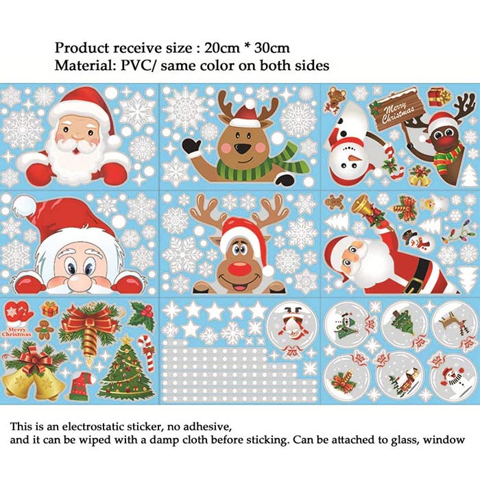 Autocolante de Crăciun pentru ferestre , WindowStickers (97 bucăți) - Image 5