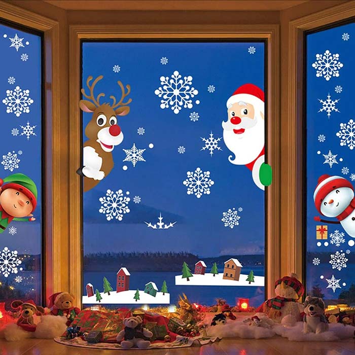 Autocolante de Crăciun pentru ferestre , WindowStickers (97 bucăți) - Image 6