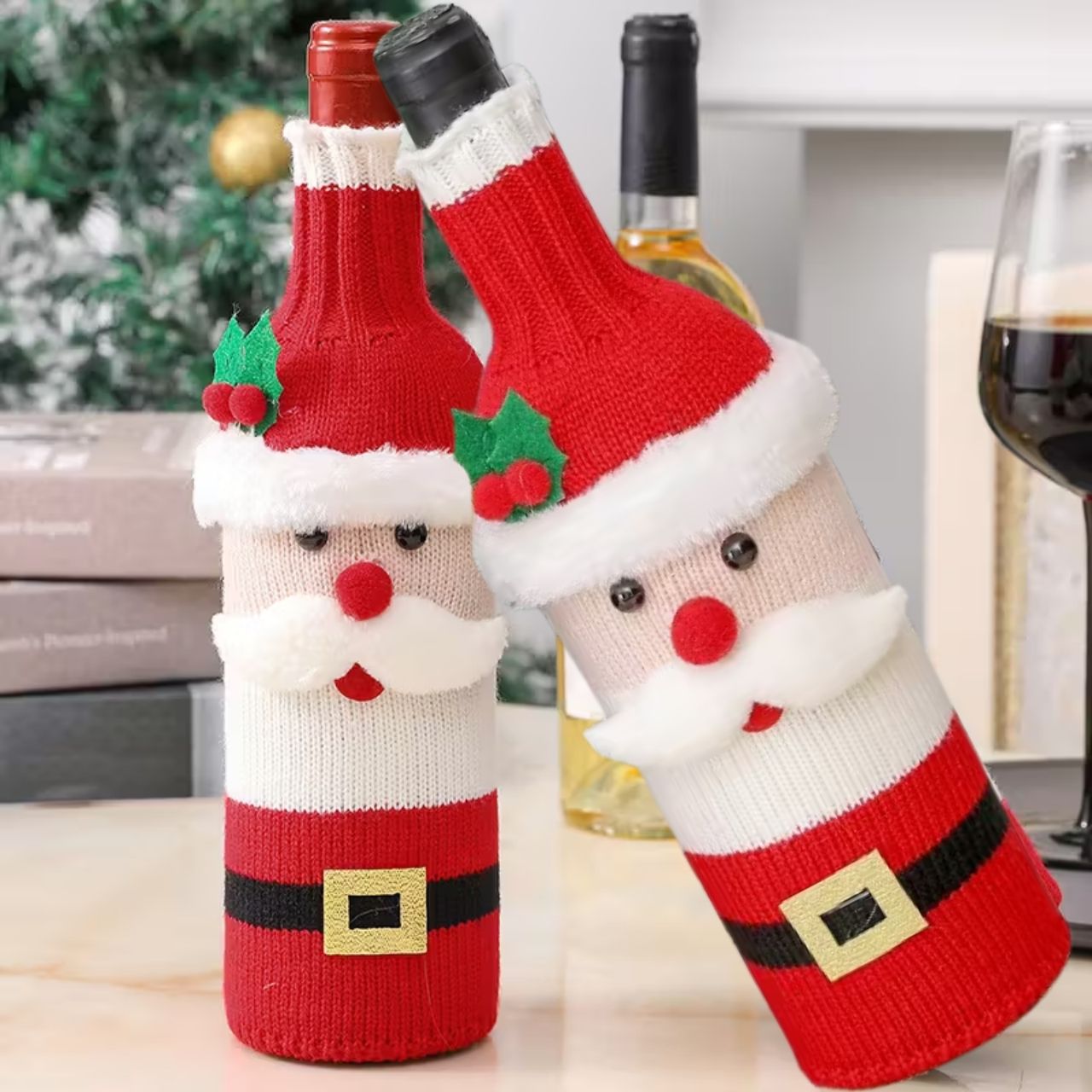 WineSanta, husă pentru sticlă Moș Crăciun - Image 2